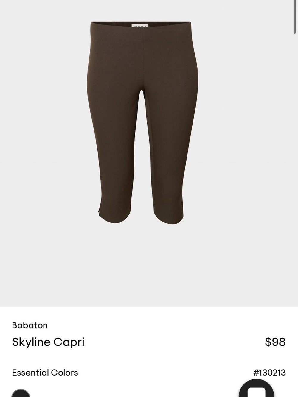 Aritzia Skyline Capri
